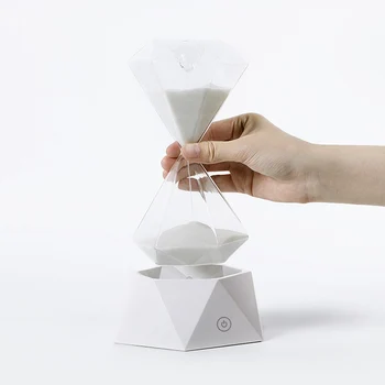 

USB Induction LED Night Light Hourglass Lamp Desktop Lamp for Fall Asleep Long Life Colorful Time Manager Table Lamp Home Decor