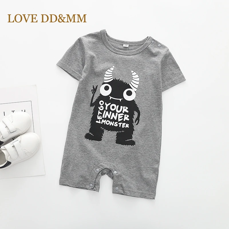 LOVE DD& MM/детские комбинезоны г. Одежда для новорожденных мальчиков ромперы для младенцев с рисунком коровы, цельнокроеные джемперы