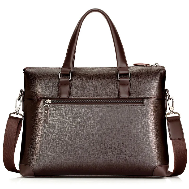 Prettyzys, деловой мужской портфель, сумка через плечо из искусственной кожи, мужские сумки для ноутбука, офисный Большой Вместительный мужской портфель, кошелек