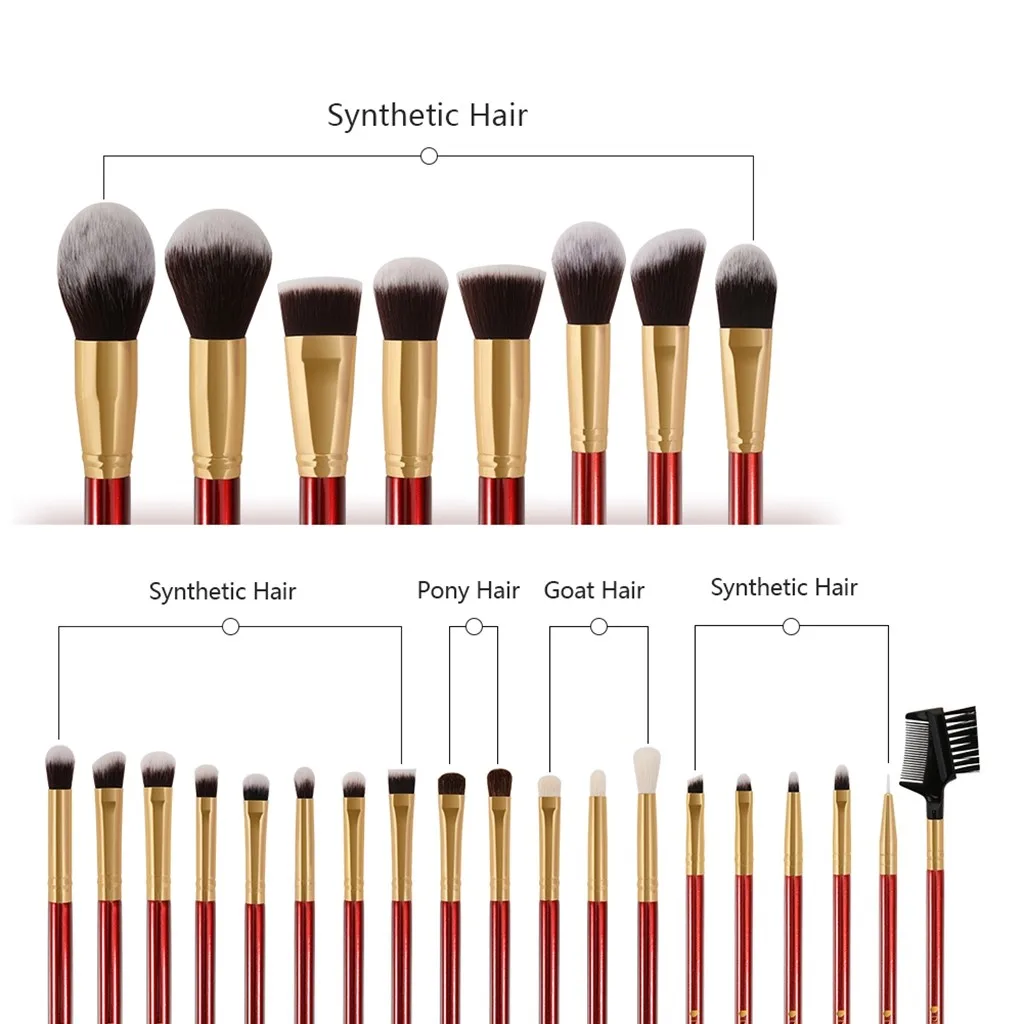 Кисти для макияжа 27 шт. набор профессиональных кистей для макияжа много различных моделей, как эфирные косметические инструменты f6.19