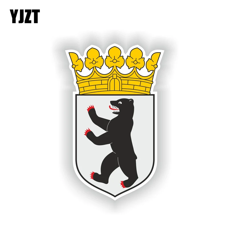 YJZT 7 3 см * 12 немецкая Берлинская герба герб мотоциклетная шапка стикер для