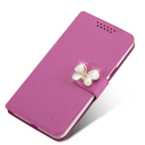 Чехол для Samsung Galaxy S3 SIII Mini i8190 8190 чехол, флип PU кожаный чехол Роскошный чехол со стразами - Цвет: Rose Red Butterfly