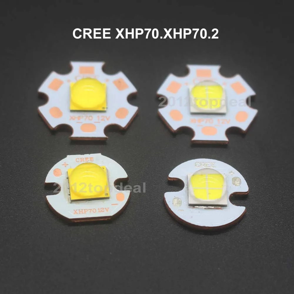 CREE XHP50 XHP70 XHP50.2 XHP70.2 2 поколения холодный белый нейтральный белый теплый белый светодиодный излучатель 6 в 12 В с 16 мм 20 мм медной печатной платой