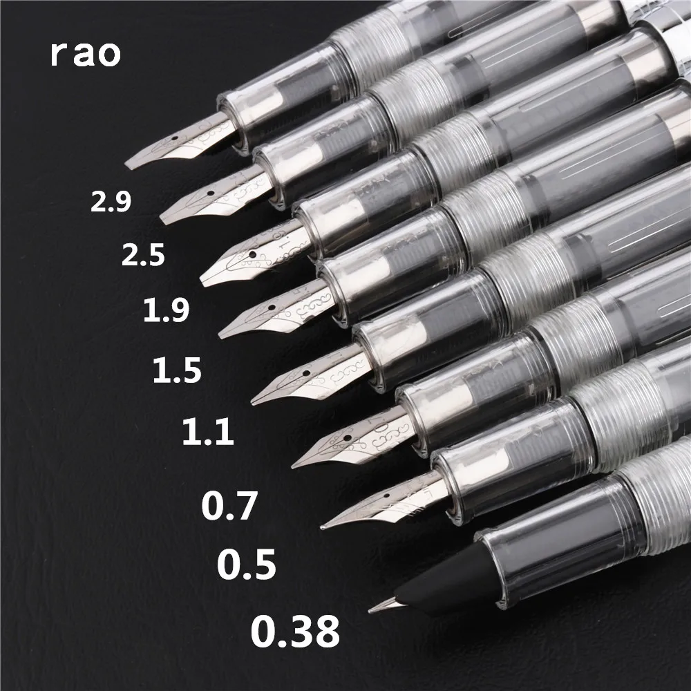 New Luxury quality 0.38mm Transparent white school office Fountain Pen