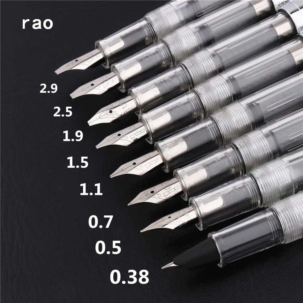 Роскошные Качество 990 прозрачный белый 0,38/0,5/0,7/1,1/1,5/1,9/2,5/2,9 мм авторучка школьные канцелярские принадлежности чернил Art Ручки