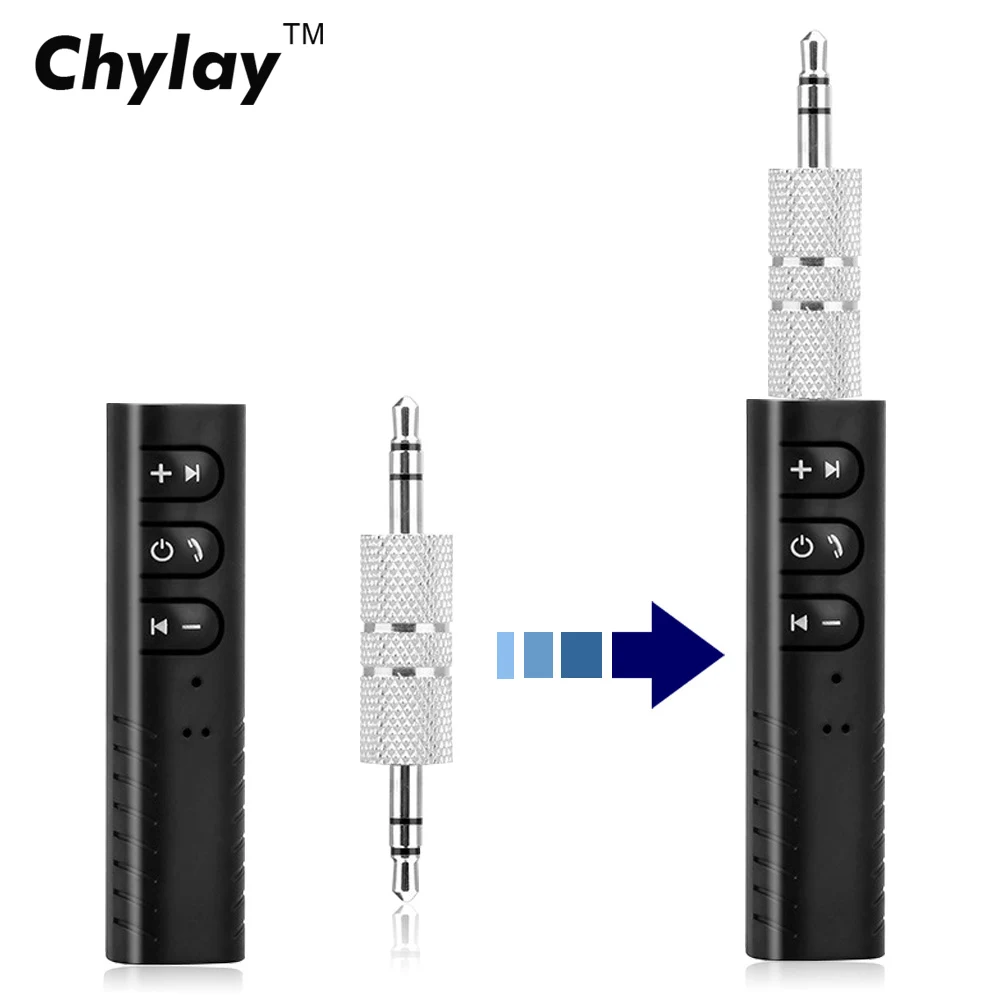 

Bluetooth Car Kit Mini 3.5mm Jack Hands Free Music Audio Receiver Adapter Auto Bluetooth AUX Kit For Speaker Headphone