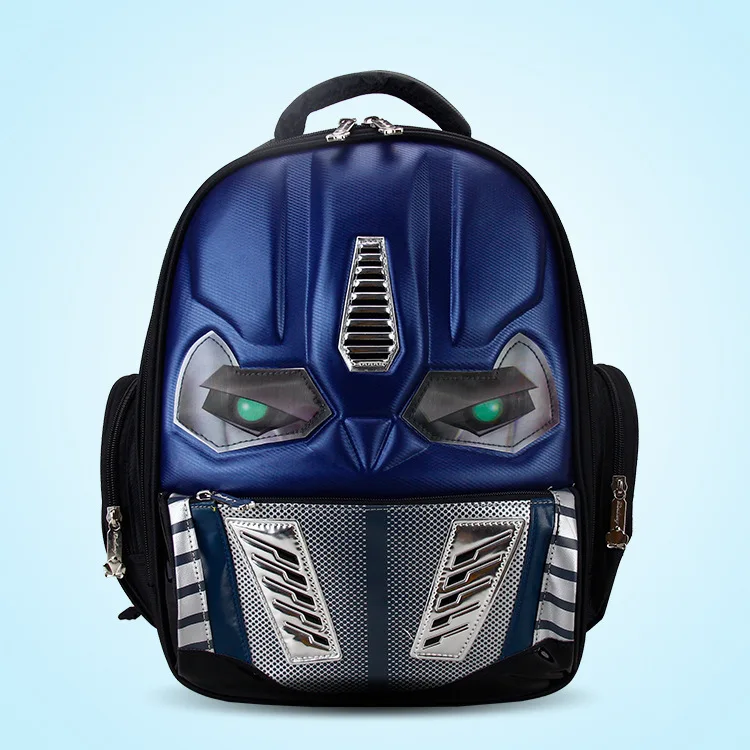 Рождественский подарок 3D робот школьные сумки для мальчиков и девочек первый класс школьные рюкзаки для детей Детский Школьный рюкзак Mochila Escolar - Цвет: dark blue