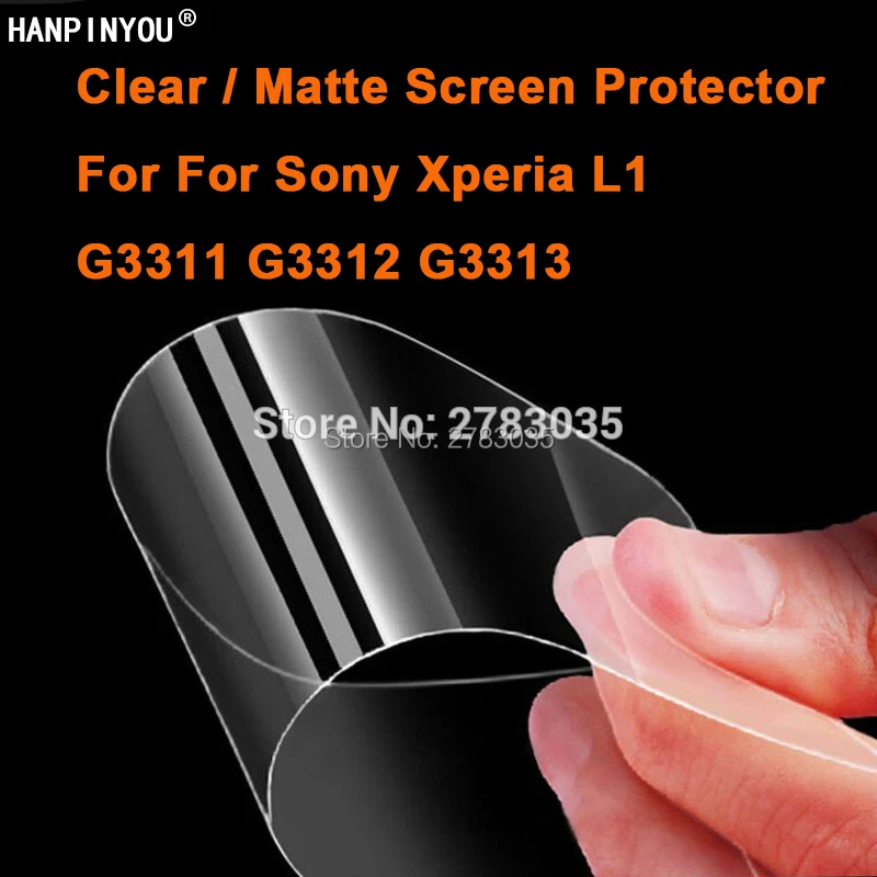 

For Sony Xperia L1 G3311 G3312 5.5" Clear Glossy /Anti-Glare Matte Screen Protector Protective Film Guard (Not Tempered Glass)