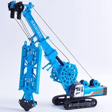 Caminhão hidráulico kdw da garra da máquina do entalhe da liga 1:64 modelo do veículo da engenharia crianças equipamento mecânico da parede subterrânea brinquedos