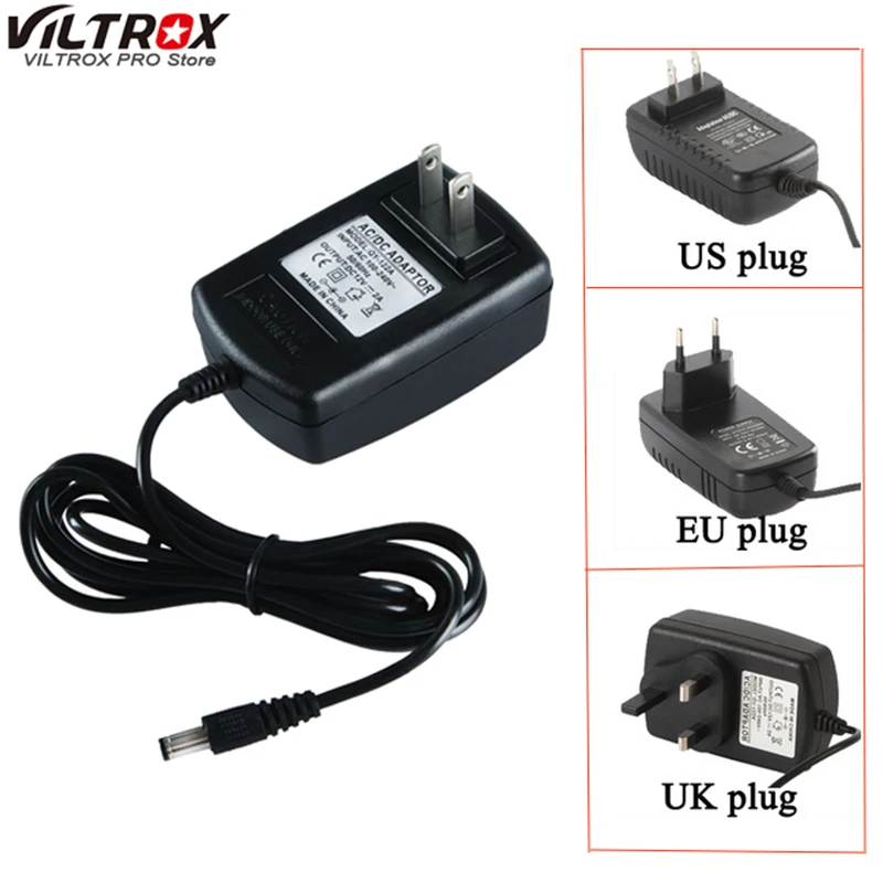 Адаптер преобразователь переменного/постоянного тока Viltrox 2 м 100 240 В 12 А блок