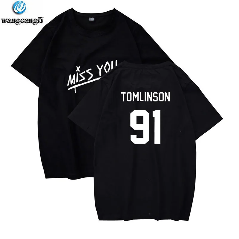 Louis Tomlinson One Direction Short Sleeve T-shirt Men/Women Summer Cotton Tshirt T shirt Plus Size 4XL T shirts Casual Clothes