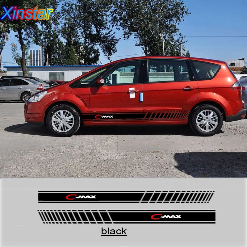 

1 pair KK car side body sticker For Ford Cmax C-max Car Accessories