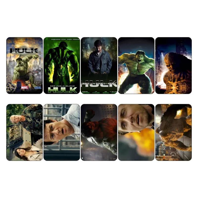 

Marvel Hero Movie Collectible Sticker Card The Incredible Hulk Mini Poster Decoration Scrapbooking Planner Stickers