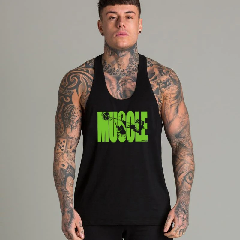 

Muscle Guys Brand Men Tank Top Fashion Men's Tank Top Fitness Stringer Vest Casual shirts Sleeveless Undershirts Man Singlets