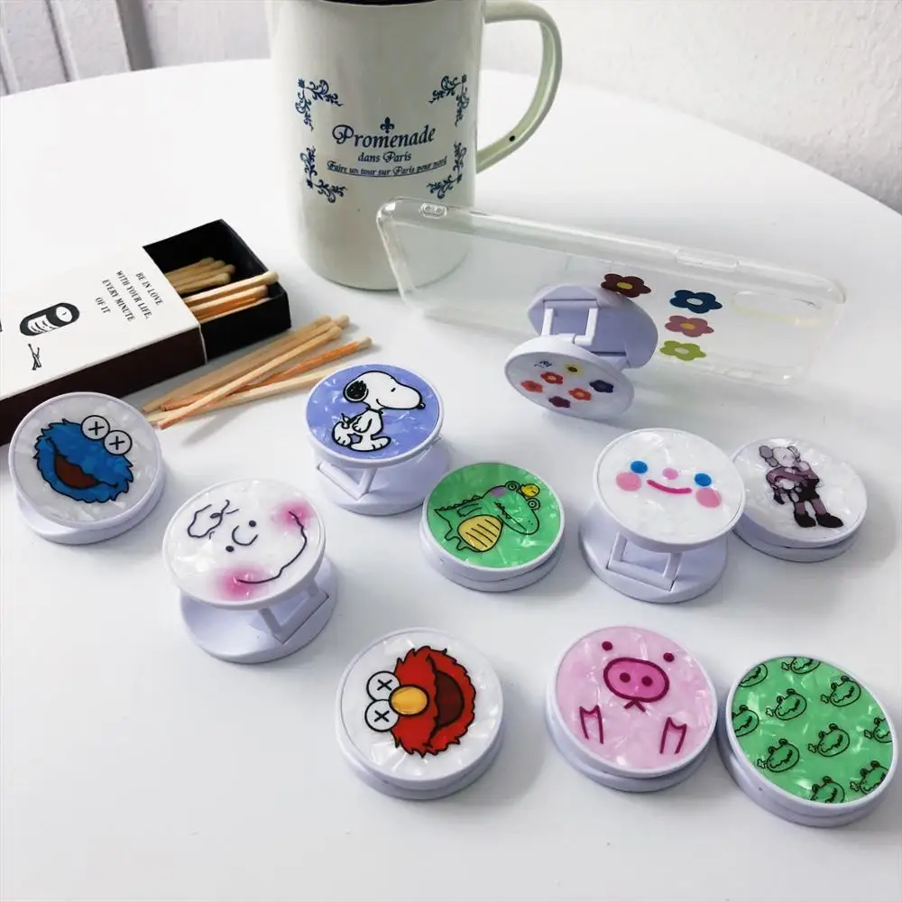 

Cute cartoon flower Foldable Phone Stand Holders For Smartphones and Tablets Mobile Phone Universal Finger Ring Holder