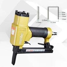 Качество meite 1013JL пневматический гвоздь пистолет воздушный степлер пистолет инструменты для забивания гвоздей пистолет с более длинным соплом 6-13 мм
