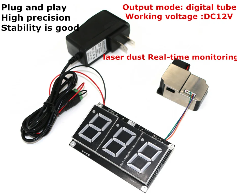 PM2.5 dust detection sensor Real-time monitoring_