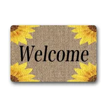 Машинная стирка Подсолнухи крытый Декор коврик коврики, коврик верхняя ткань нескользящая резиновая основа подъездах ковер