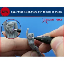 Galaxy tools modeler super vara polonês pedra caneta modelo polimento moagem haste de precisão melhoria