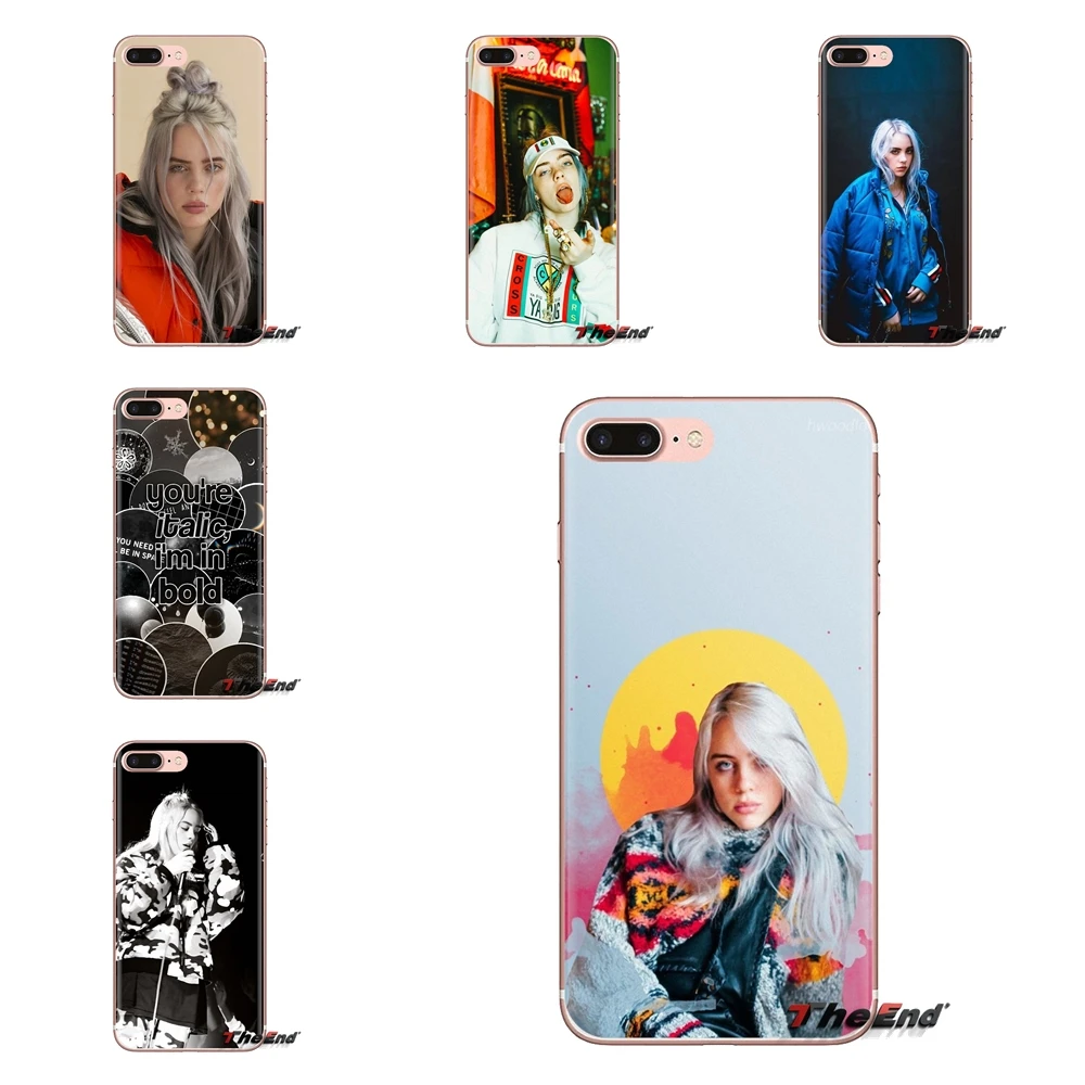 For iPod Touch Apple iPhone 4 4S 5 5S SE 5C 6 6S 7 8 X XR XS Plus MAX Billie Eilish Music Transparent Soft Cases Covers |