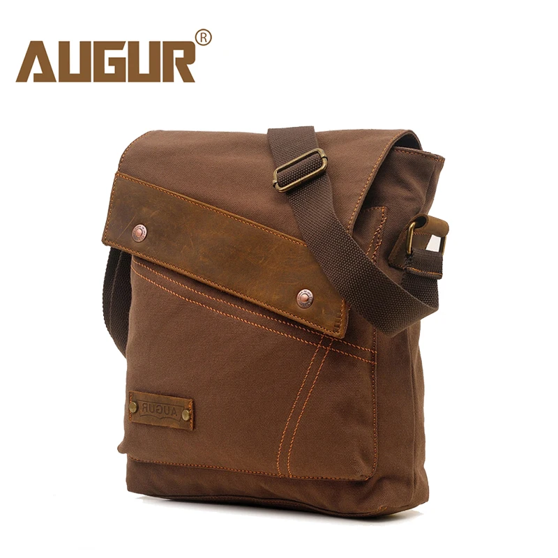 Сумка мессенджер на плечо для мужчин из кожи и хлопка|bag high quality|men shoulder bagmessenger bag |