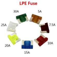 10 шт. 5A/7.5A/10A/15A/20A/25A/30A мини LPE автомобильный предохранитель ЯПОНИЯ PEC для Mazda Honda Toyota и Nissan и т. д