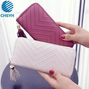 

Fashion Women's Long Hand Purse Women's Purse Zipper Wallet Wallet Korean Version Women's Card Bags