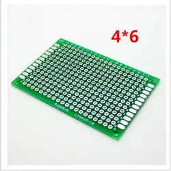 10 шт. 4x6 см Double Side Прототип PCB Универсальный печатные платы