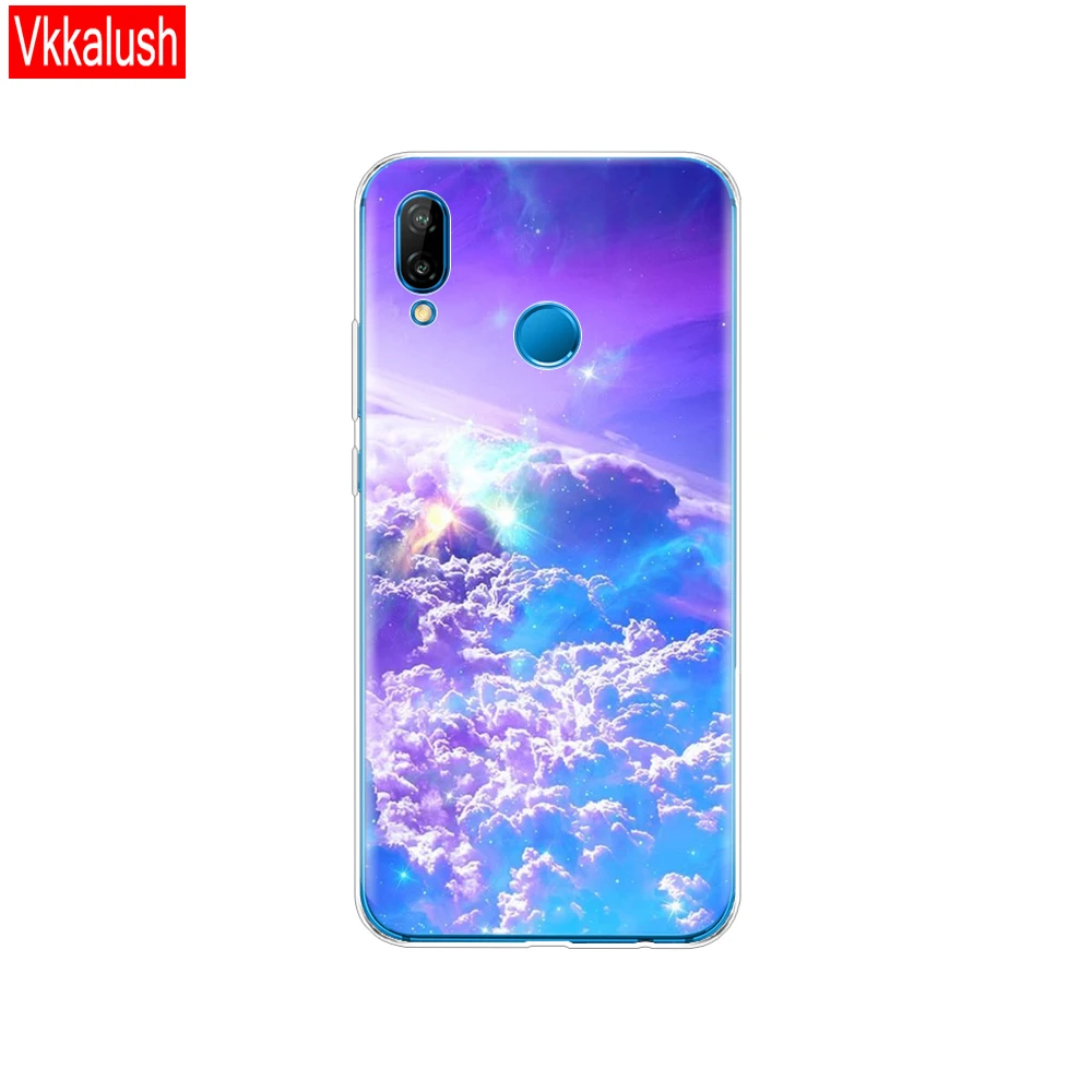 Силиконовый чехол для 5,8" huawei P20 Lite huawei P20 Pro, чехол для huawei P 20, Защитная прозрачная задняя крышка для телефона - Цвет: 80003