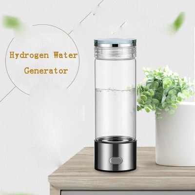 

400ml SPE Portable Hydrogen Water Generator Bottle Alkaline Water Ionizer Maker Titanium Hydrogen rich Water Anti-fatigue Cup