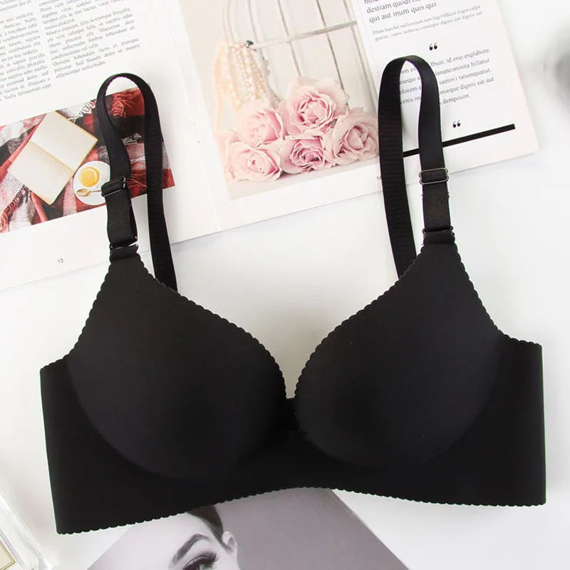 

Sexy Seamless Wire Free Bra For Women Ladies Breathable Underwear Female Push Up Bra Comfort Wireless Bra B C Cup