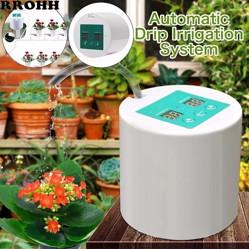 

Intelligent Garden Succulents Rechargeable Automatic Watering Device Potted Plant Drip Irrigation Timer System Watering Kits