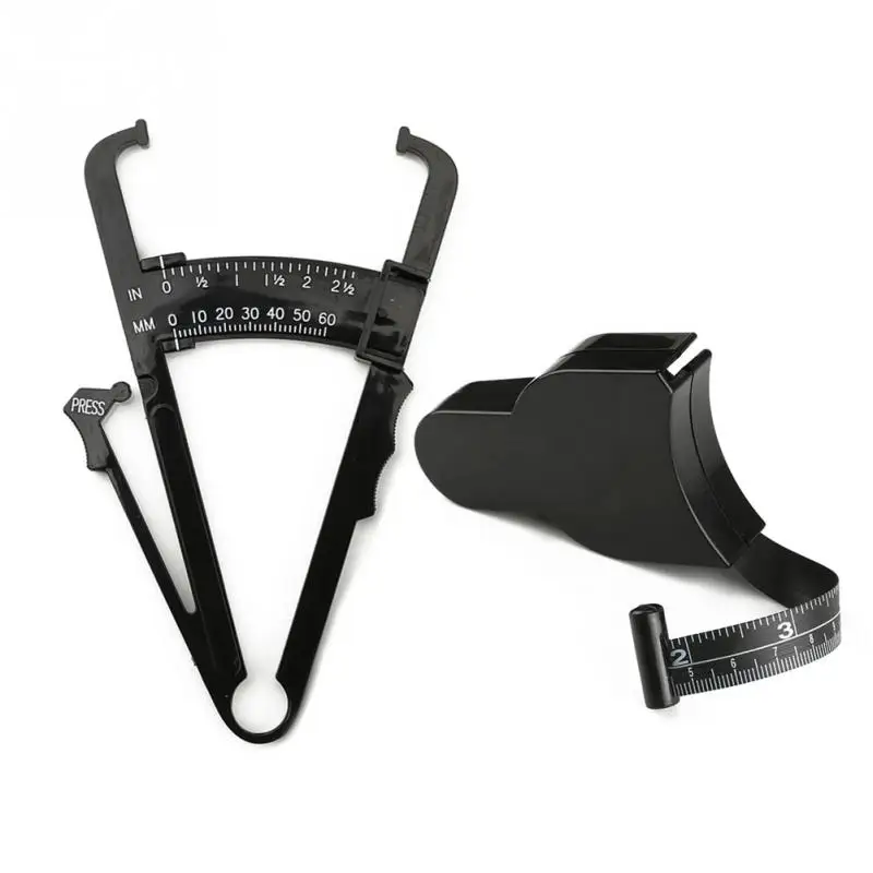 

Body Fat Tester Analyzer 1set Fat Measuring Clamp Sebum Fat Caliper Charts Skinfold Thickness Gauge Fitness