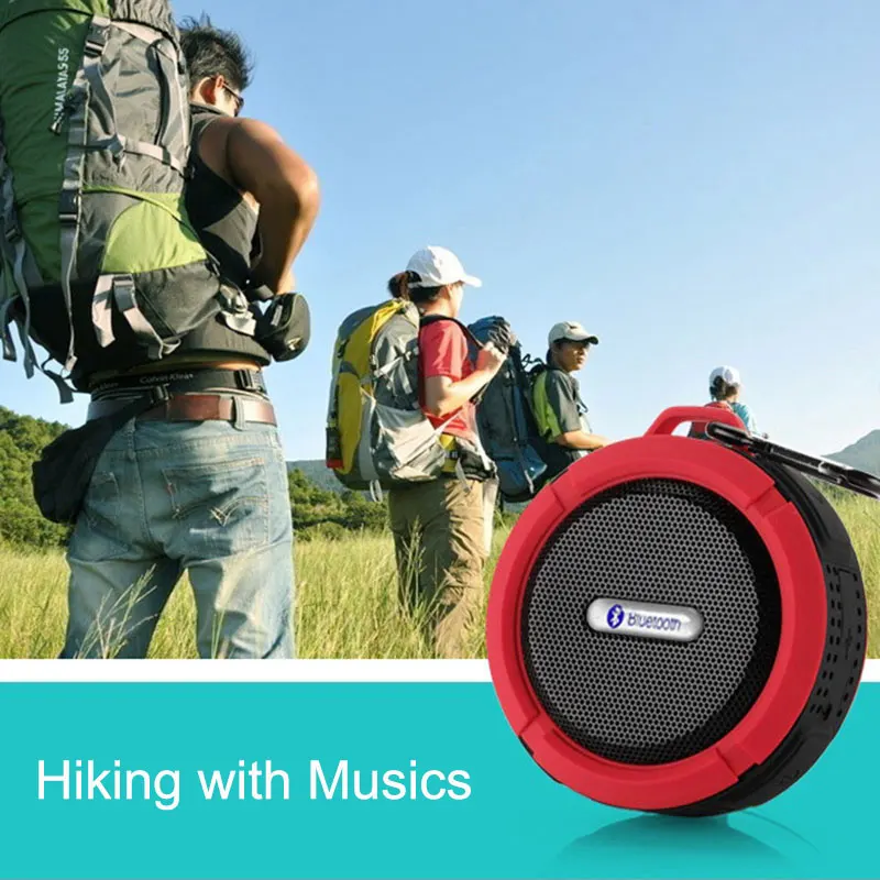 Portable Outdoor Wireless Bluetooth Speaker C6 Waterproof Loudspeaker with Suction Cup Support FM TF Card for iPhone Android Phones (4)