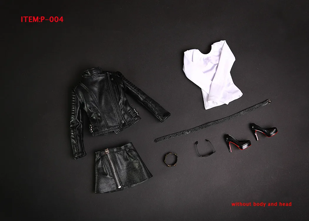 Черный Мини Таймс игрушки P-004 1/6 из искусственной кожи юбка костюм для 1" Verycool Phicen Tbleague Jiaoudoll Фигурка DIY - Цвет: Черный