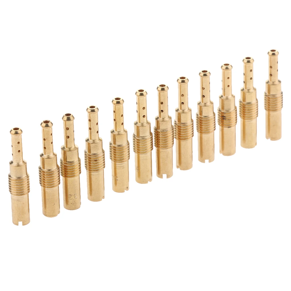 12 Pcs Motorcycle Carburetor Slow/Pilot Jet Needle Set For PWK Keihin OKO CVK KOSO Stage-6 Polini Motorcycle Carb Etc 