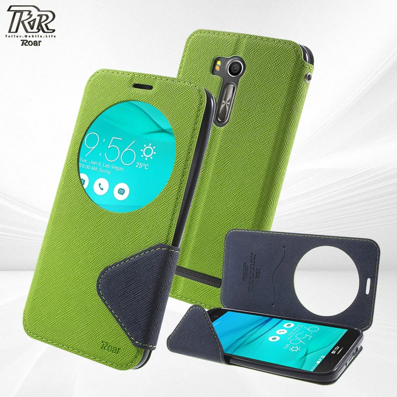 ROAR KOREA Flip Case for Asus ZenFone Go/Go TV ZB551KL Cover Bi-Color Window Leather Protective Go Coque | Мобильные телефоны и