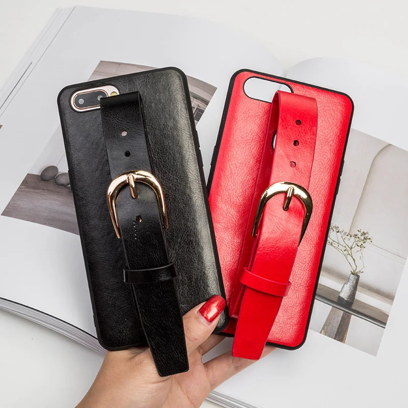 

Leather phone case for OPPO R15 belt phone case all inclusive phone case for OPPO R9 R9plus R9s R9splus R11 R11plus R11s R15