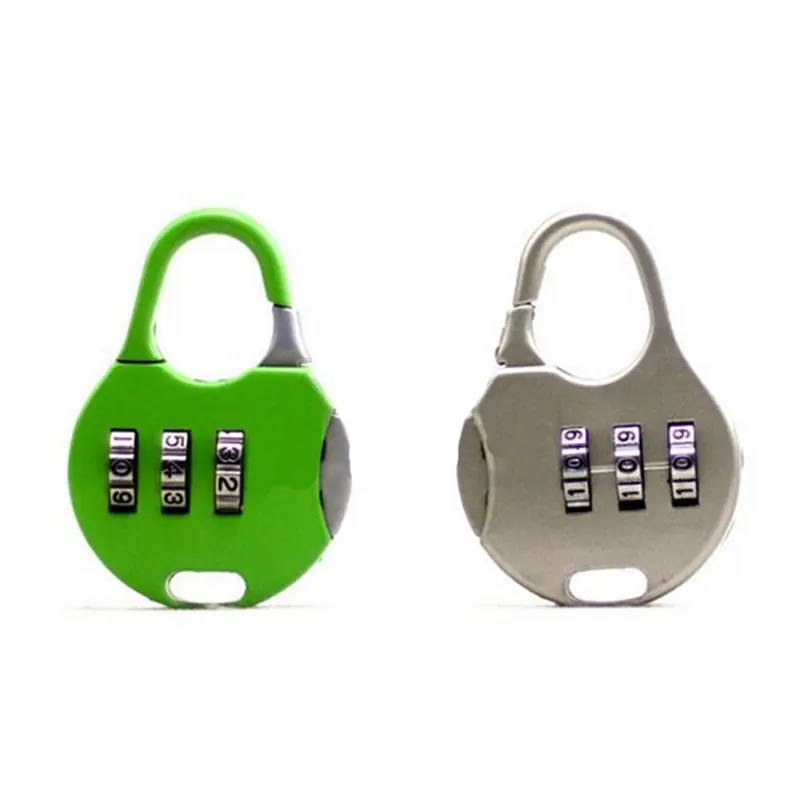 Cartoon Alloy 3-Digit Combination Code Number Lock Padlock for Luggage Zipper Bag Backpack Suitcase