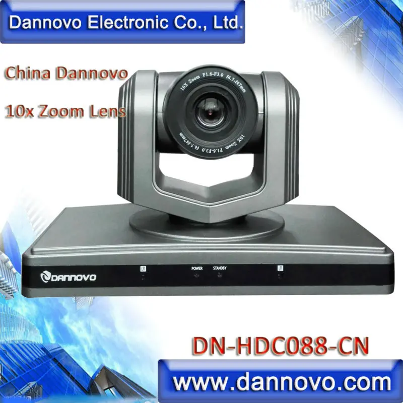 DANNOVO DVI 1080 وعاء فيديو المؤتمر ، الصين 10x زووم بصري ، HDMI PTZ كاميرا ، دعم صورة الوجه وظيفة