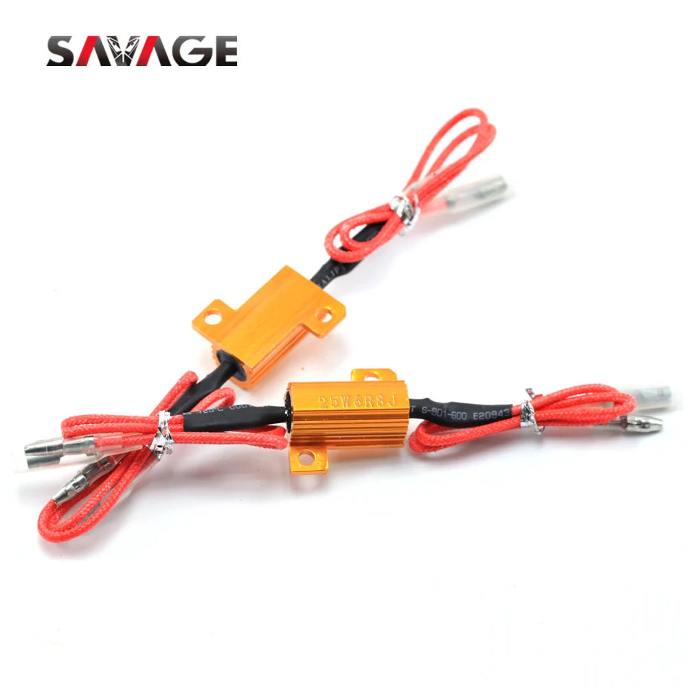 25W 6.8OHM Turn Signal Load Resistor For Fix LED Fast Flash Motorcycle