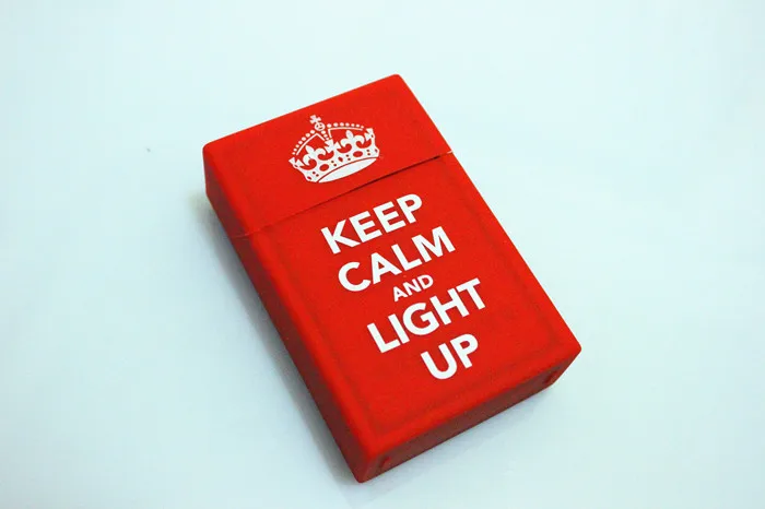 Мягкий резиновый чехол для сигарет QUEEN KING KEEP CALM Модный женский курения девушек