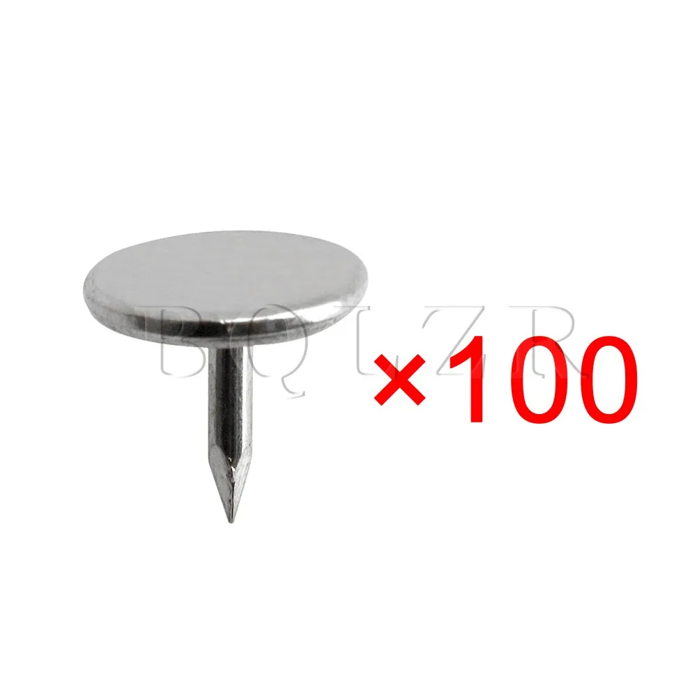 Buy BQLZR 8x9mm Silver Round Flat Head Thumb Tacks