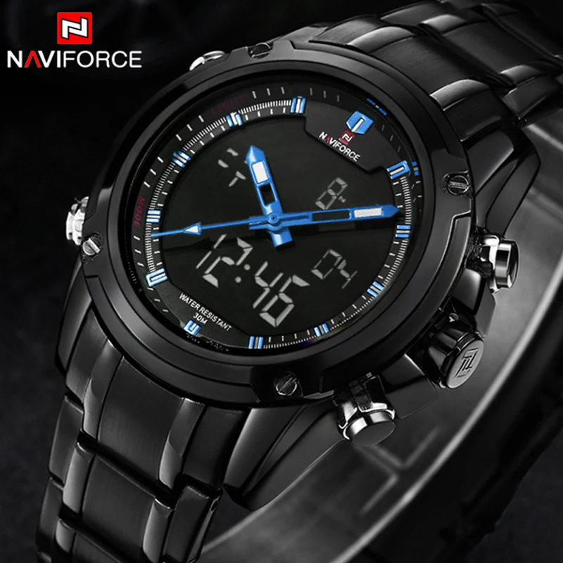 Prix pour Haut de luxe marque naviforce hommes militaire étanche led horloge mâle montre-bracelet de sport montres hommes relogio masculino 2017 Prix pour Haut de luxe marque naviforce hommes militaire étanche led horloge mâle montre-bracelet de sport montres hommes relogio masculino 2017