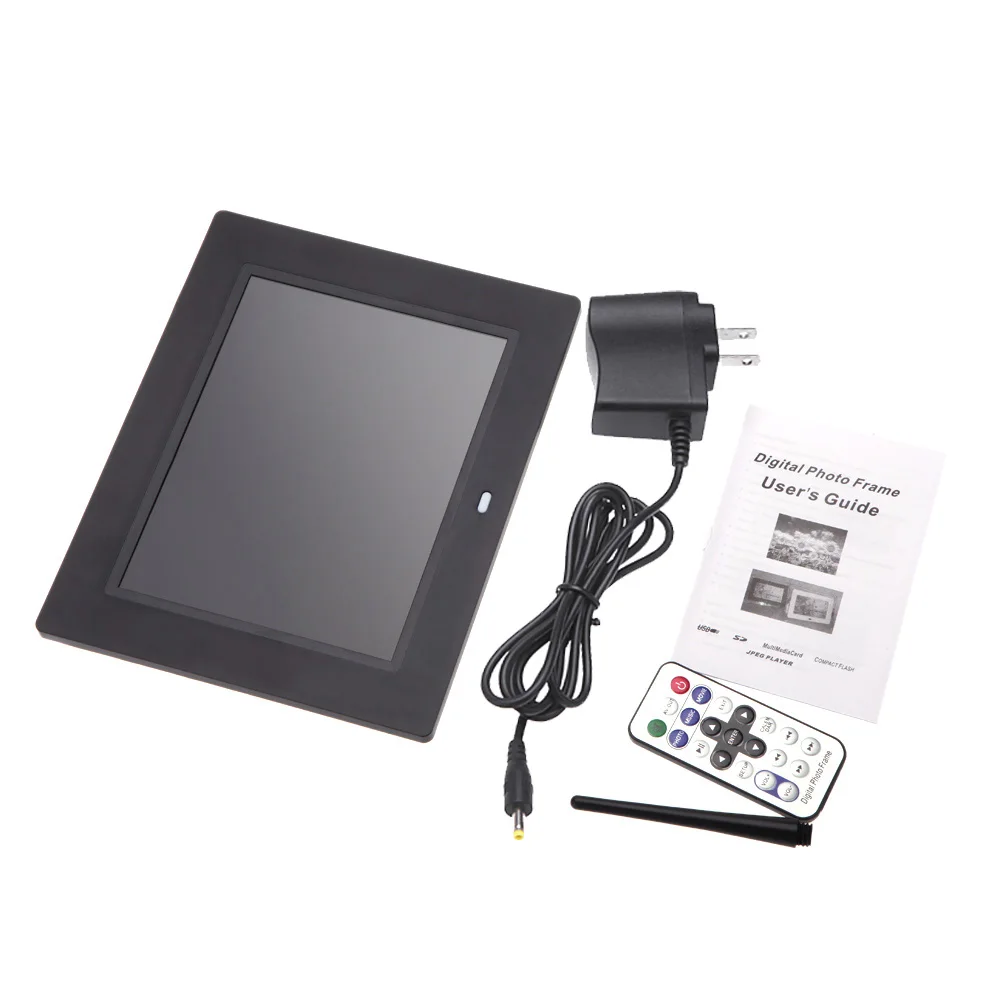 Andoer 8 ''ультратонкий 1024*600 HD цифровой фоторамка с будильником MP3 MP4 видеоплеер