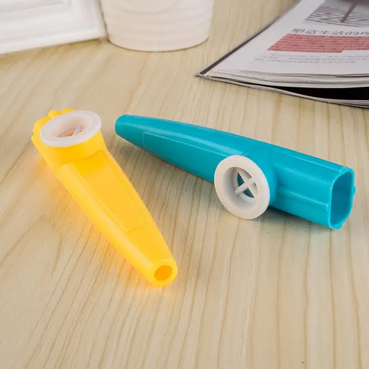 5 шт./лот пластиковая гармоника Kazoo с канавкой детский подарок для вечеринки