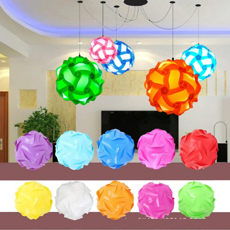 

High Quality iq puzzle lamp iq jigsaw lights Diameter 25CM 30pcs Sheets per lot 10 colors for choice 30pcs=1 light