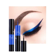 Профессиональный 2 в 1 матовые подводка для глаз Водонепроницаемый макияж двойной карандаш для глаз Eye Liner черный быстрый сухой прочного 4 цвета