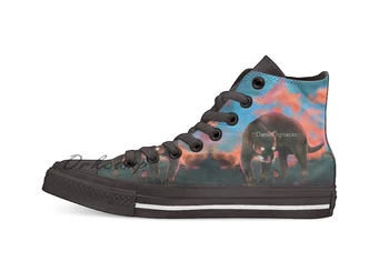 

Forever Wild Design breathable Casual High Top lace-up Canvas shoes sneakers