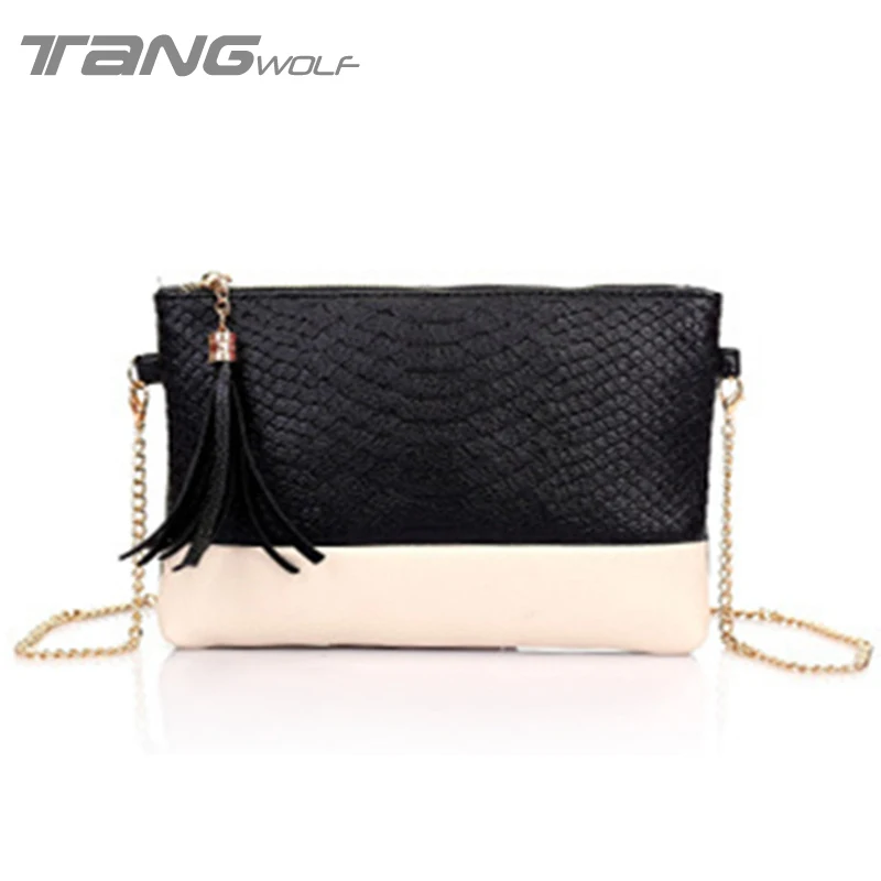 

2016 New Women Clutch Evening Bags Chain Shoulder Messenger Bag Handbags Alligator Pattern Stitching Ladies Crossbody Bag Bolsas